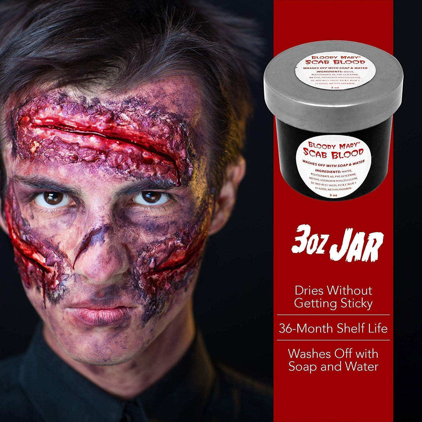 Bloody Mary Fake Scab Blood (Small - 1oz) Beauty & Personal Care Bloody Mary