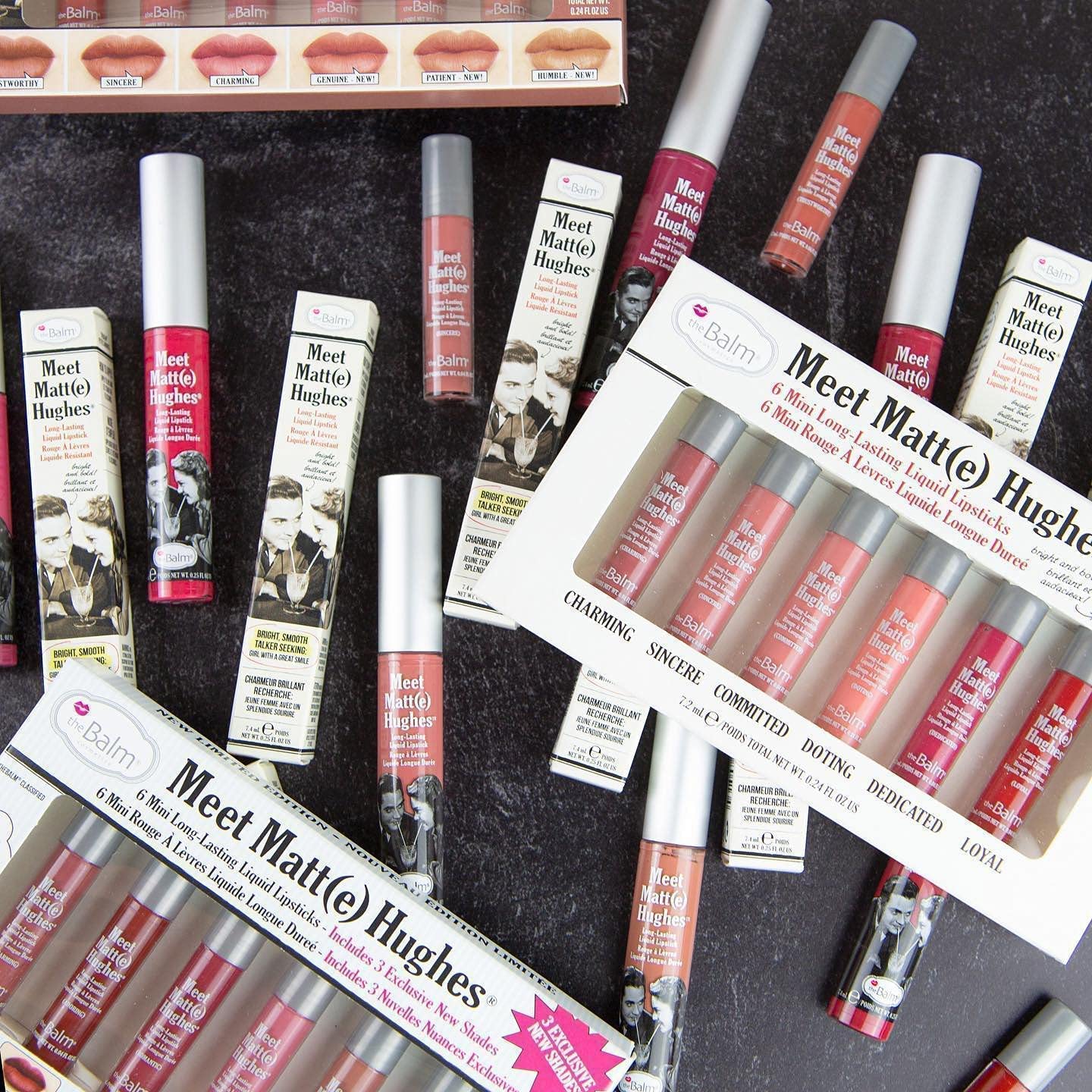 theBalm Meet Matt(e) Hughes 6 Mini Long-Lasting Liquid Lipsticks, 0.04 Fl Oz (Pack of 6) - Volume 2 Beauty & Personal Care theBalm