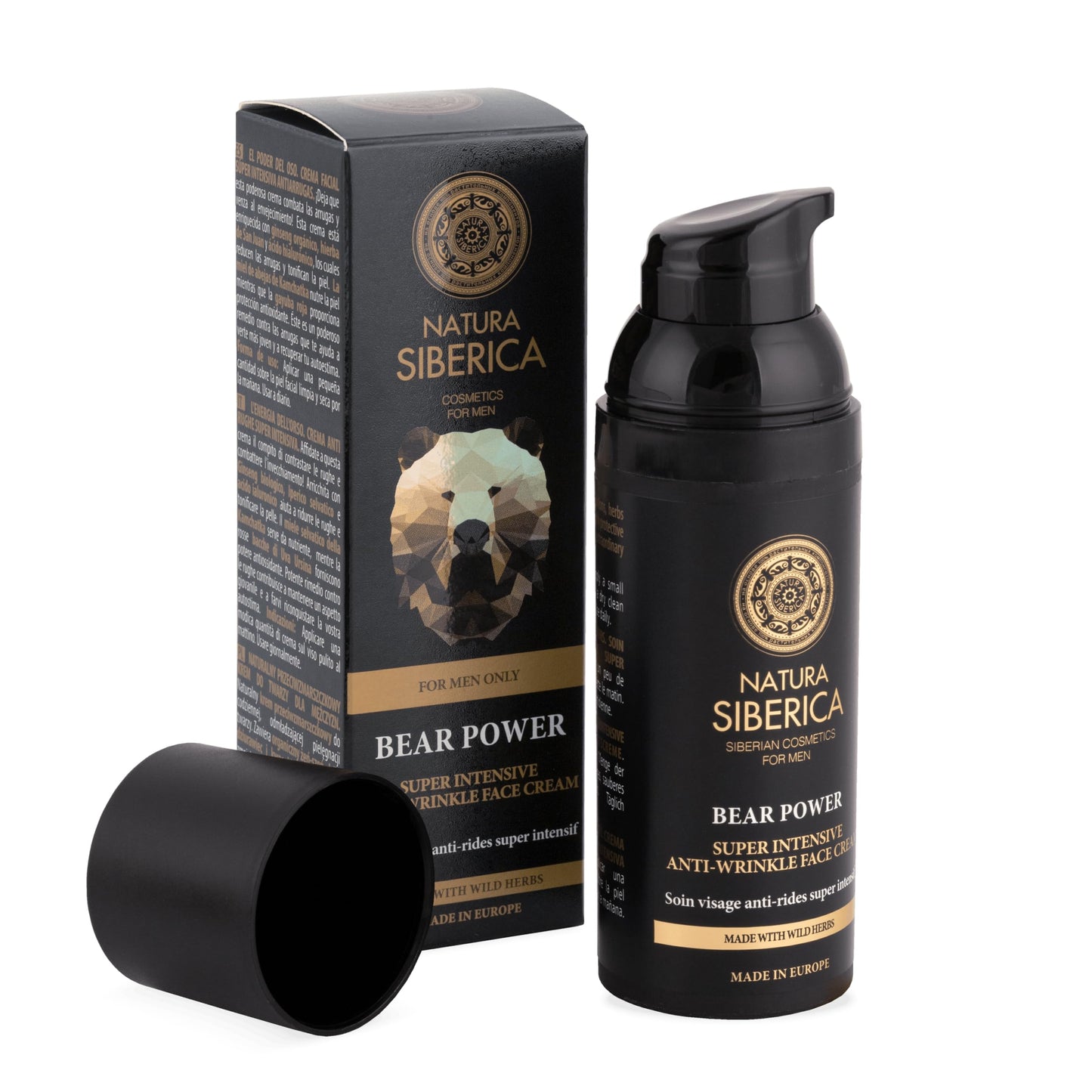 Natura Siberica For Men Only Bear Super Intensive Power Anti-Wrinkle Face Cream 50Ml Beauty & Personal Care Natura Siberica