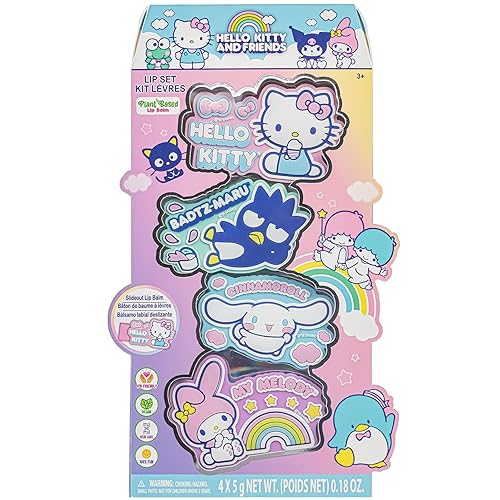 Hello Kitty And Friends - 4pk Slide Out Lip Gloss Set on Box Beauty & Personal Care Hello Kitty