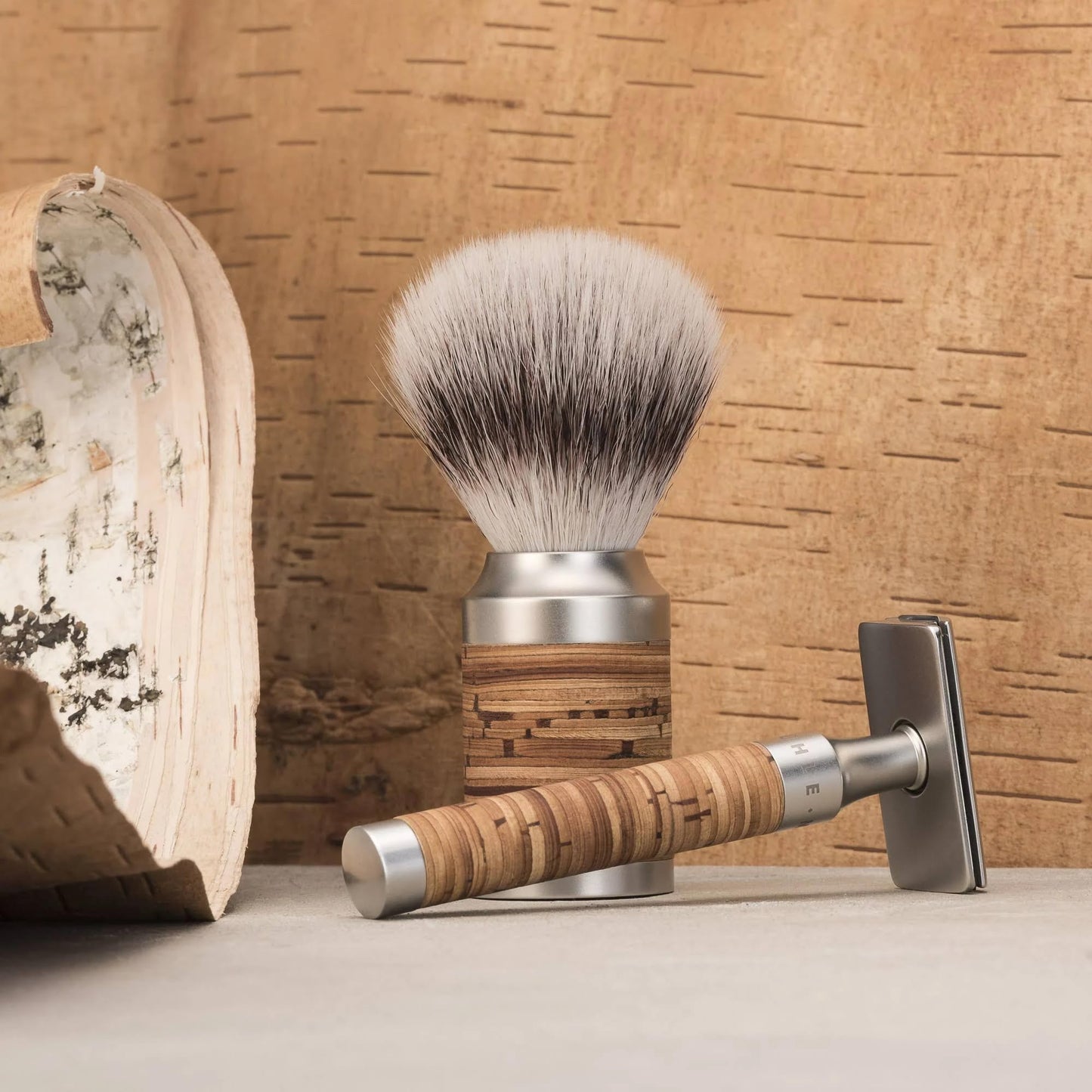 MÜHLE Rocca Stainless Steel Birch Bark Safety Razor Beauty and Personal Care MÜHLE