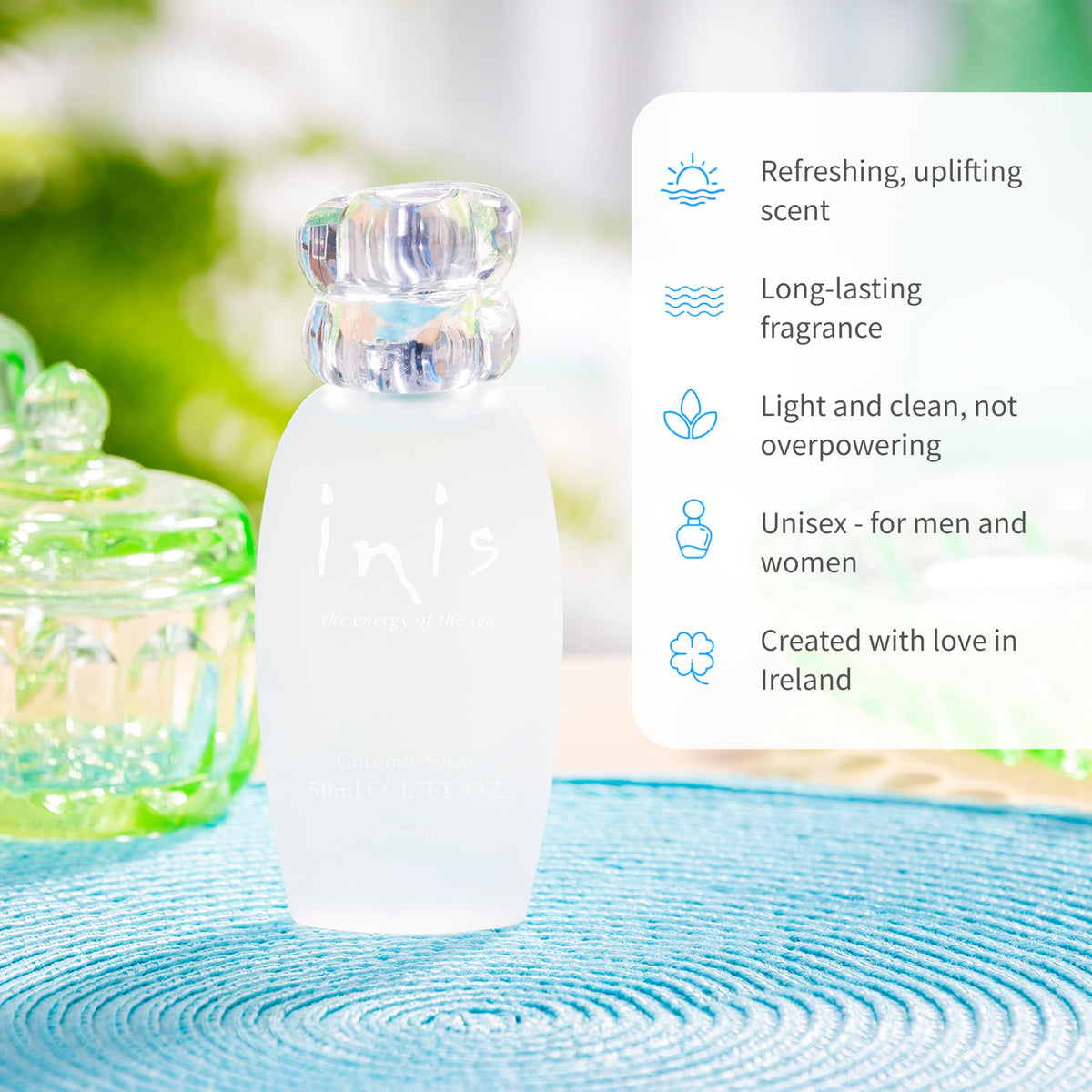 Inis the Energy of the Sea Cologne Spray - Unisex Perfume for Women and Men - Clean, Fresh, Ocean Cologne - 1.7 Fl Oz Beauty & Personal Care Inis the Energy of the Sea