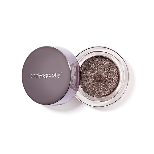 Bodyography Glitter Pigment Eye Shadow | Long Wear Shimmer Eyeshadow | Vegan, Talc & Paraben Free | Cream Powder Formula | Caviar (Smoky Brown) 1.5 g Beauty & Personal Care Bodyography