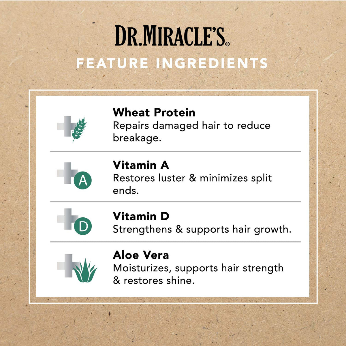 Dr. Miracle's Temple and Nape Gro Balm - For Healthy Hair Growth, Contains Wheat Protein, Aloe, Vitamin A, Vitamin D, Strengthens, Promotes Growth, 4