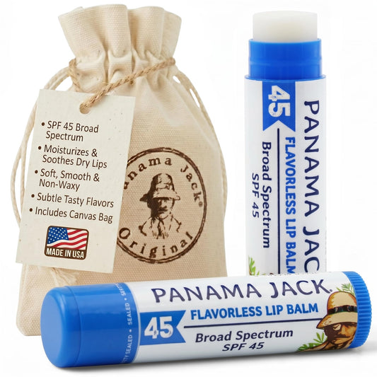Panama Jack Sunscreen Lip Balm - SPF 45, Broad Spectrum UVA-UVB Sunscreen Protection, Prevents & Soothes Dry, Chapped Lips Beauty and Personal Care Panama Jack Default Title