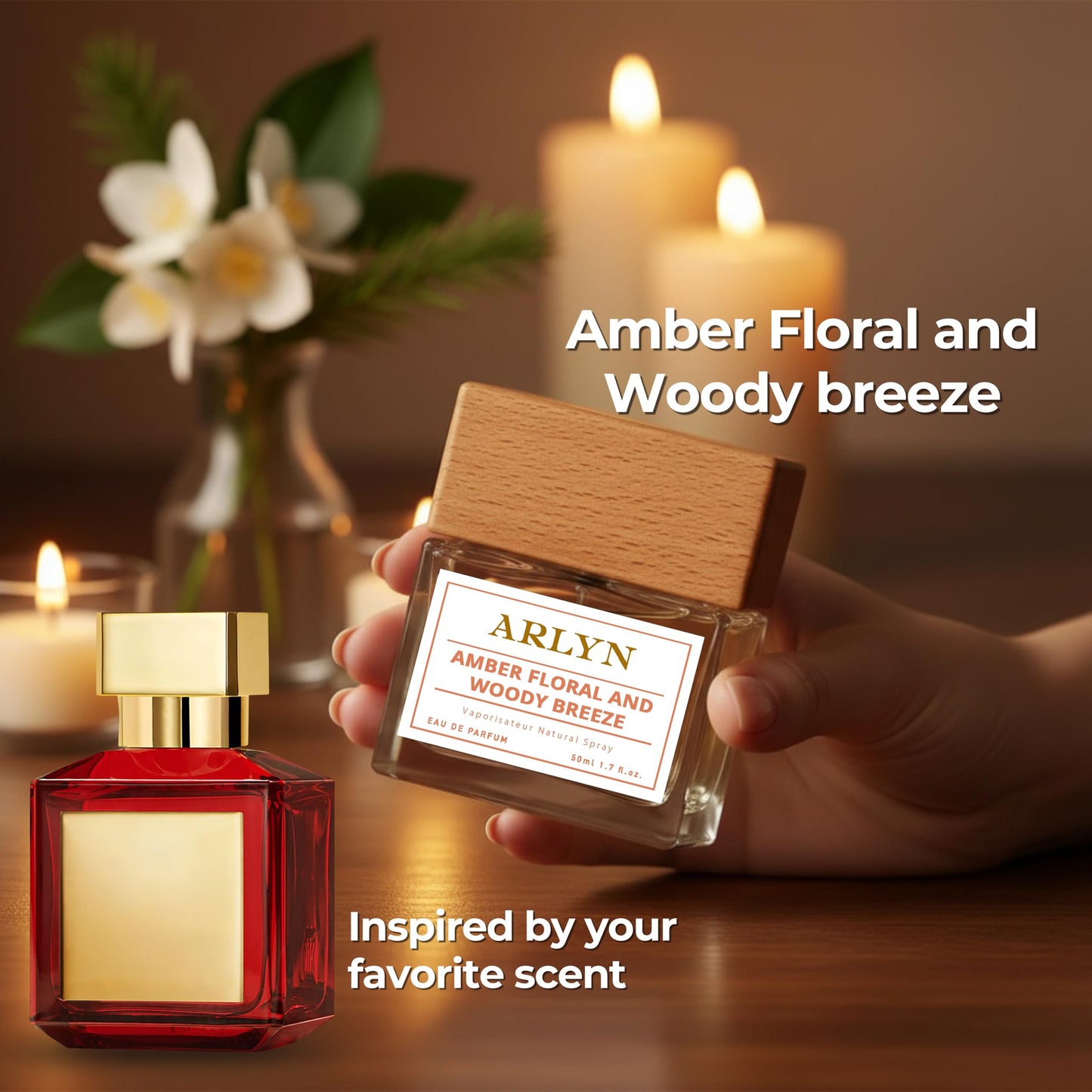 ARLYN Amber Floral Woody Breeze Eau De Parfum Inspired by Bc.arat Ruge 540, Long-Lasting Perfume for Men and Women, Vegan & Eco-Conscious with Clean Beauty & Personal Care ARLYN BY BELLEVUE PARFUMS
