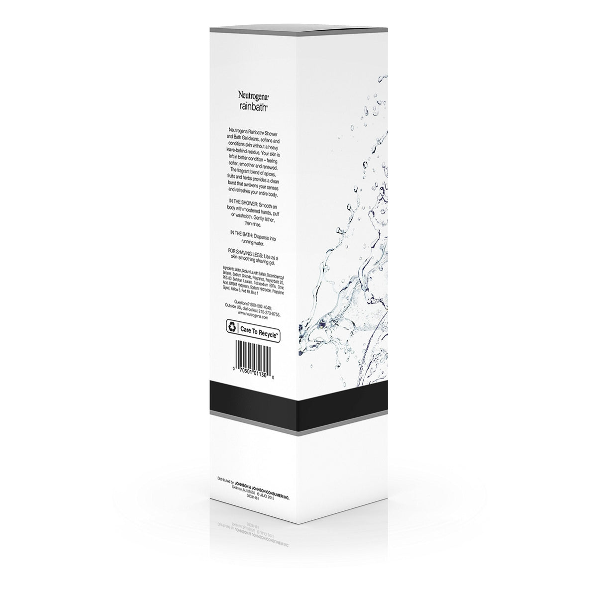 Neutrogena Rainbath Cleansing Shower & Bath Gel, Daily Moisturizing Body Wash Cleanser & Shaving Gel for Men & Women, Clean-Rinsing Creamy Lather Beauty & Personal Care Neutrogena