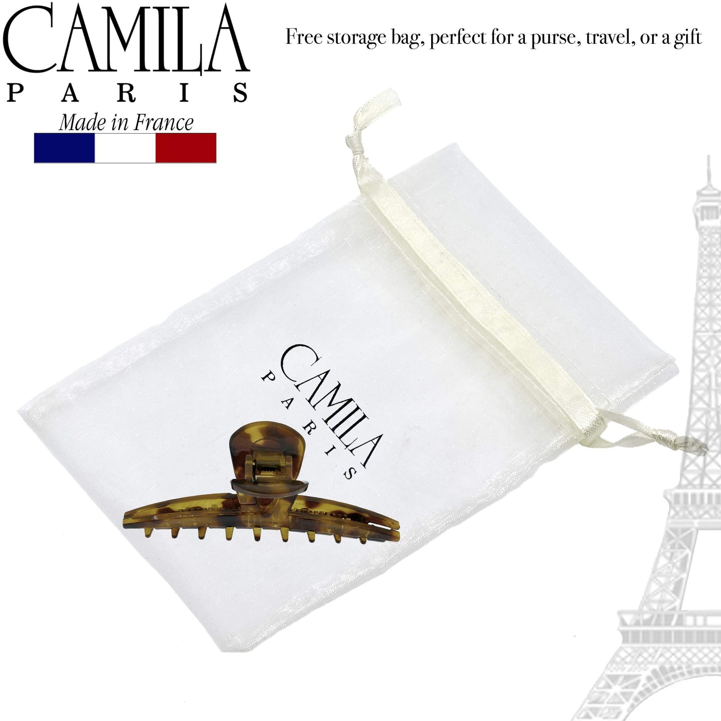 Camila Paris CP2382 French Hair Clip for Women, Narrow, Strong Hold Grip Double Teeth Girls Hair Claw Clips Jaw, Fashion Durable Styling Hair Beauty & Personal Care Camila