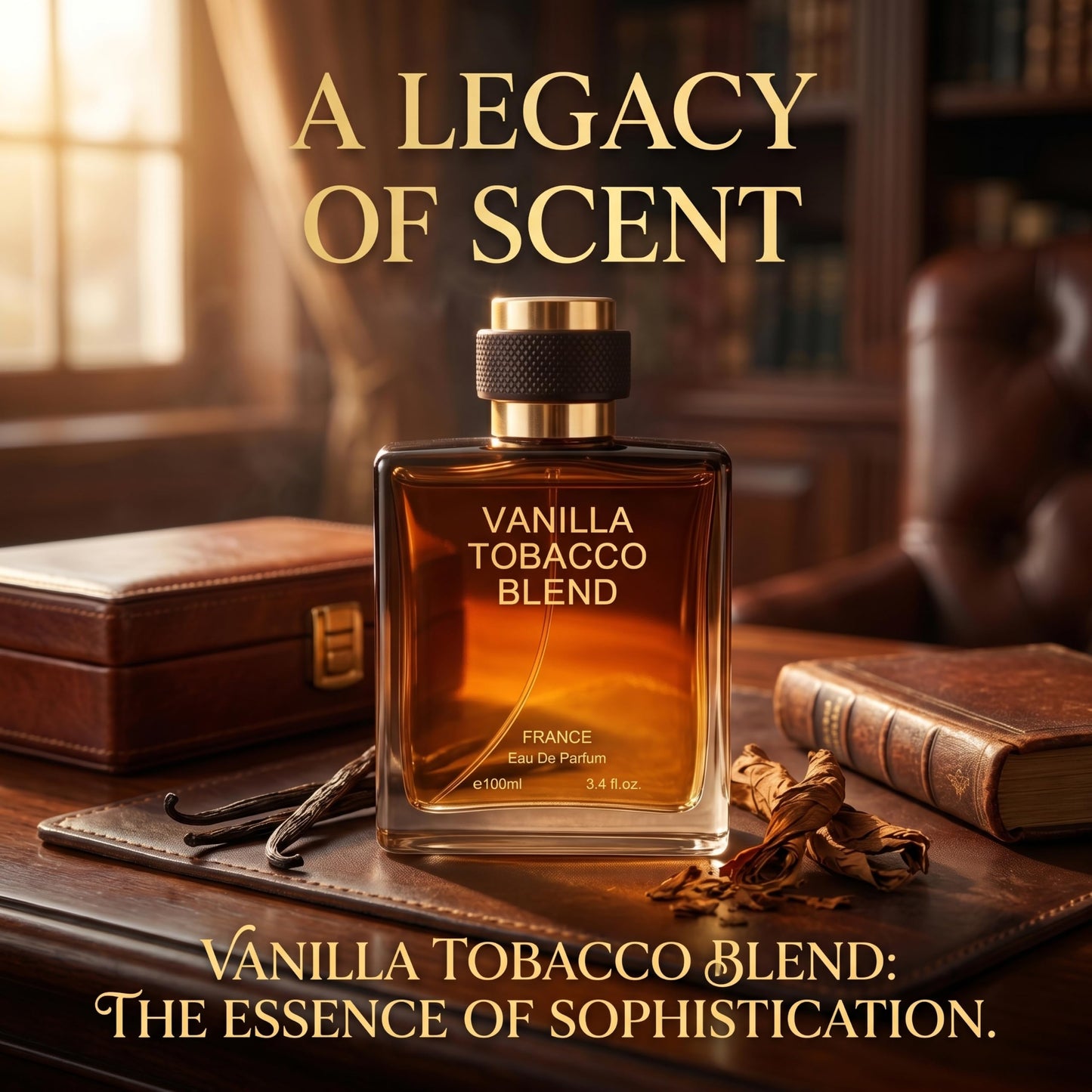 Hybrid & Company Vanilla Tobaco Blend For Men Eau De Parfum Vaporisateur Natural Spray 3.4 Fl Oz Beauty & Personal Care Hybrid & Company