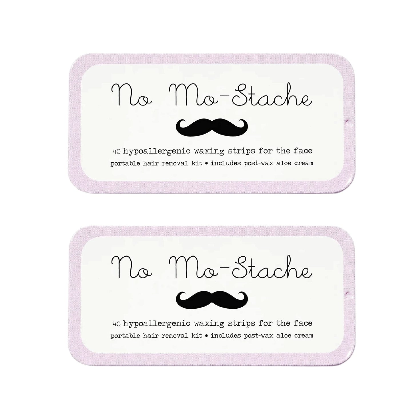 No Mo-Stache 2 Pack Wax Strips - 40 Count Value Pack Waxing Strips for Long Term Hair Waxing Beauty & Personal Care No mo-stache