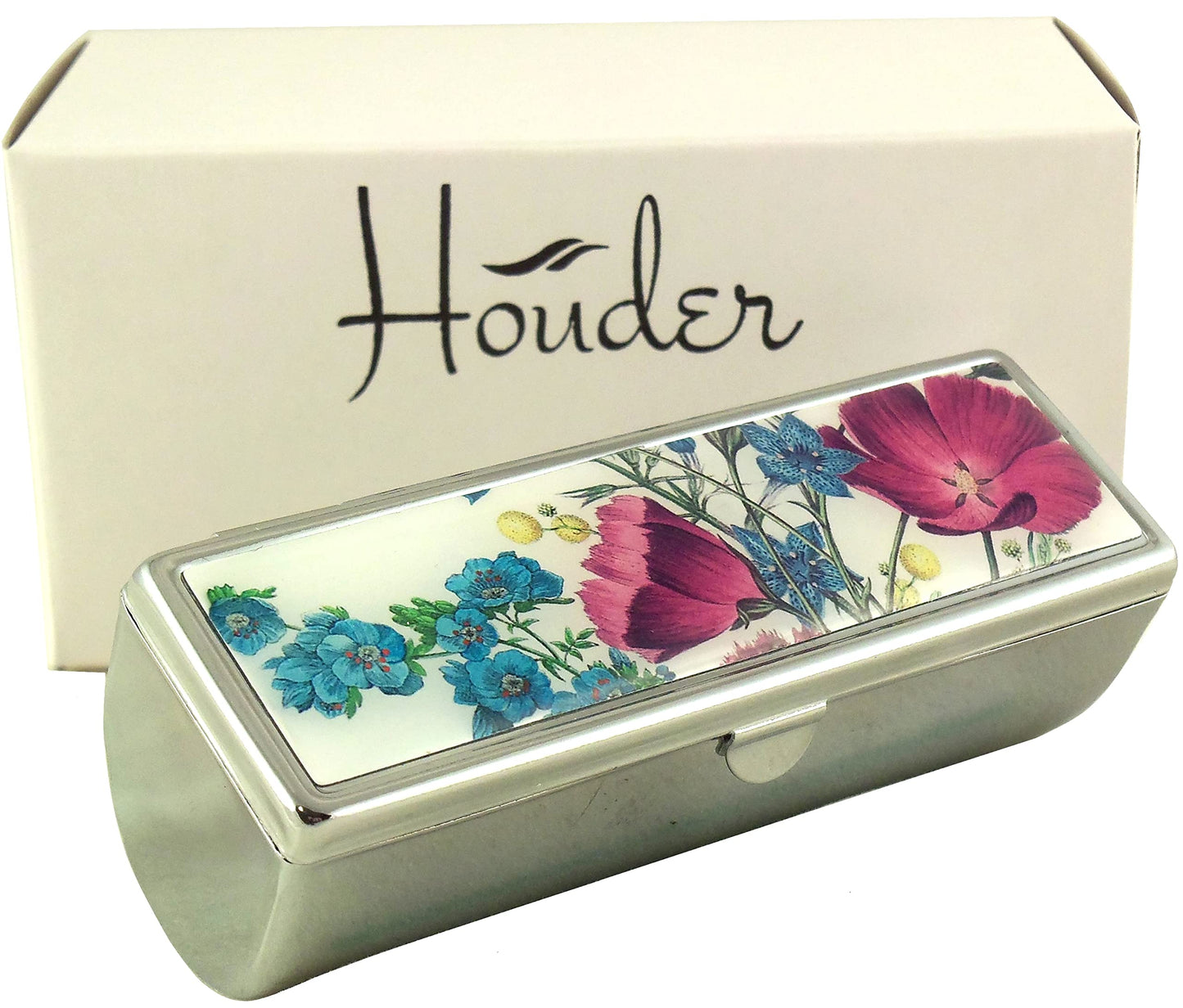 Houder Designer Lipstick Case with Mirror for Purse - Decorative Lipstick Holder with Gift Box - Velvet Lined - Protect Your Lipsticks in Style Beauty & Personal Care Houder