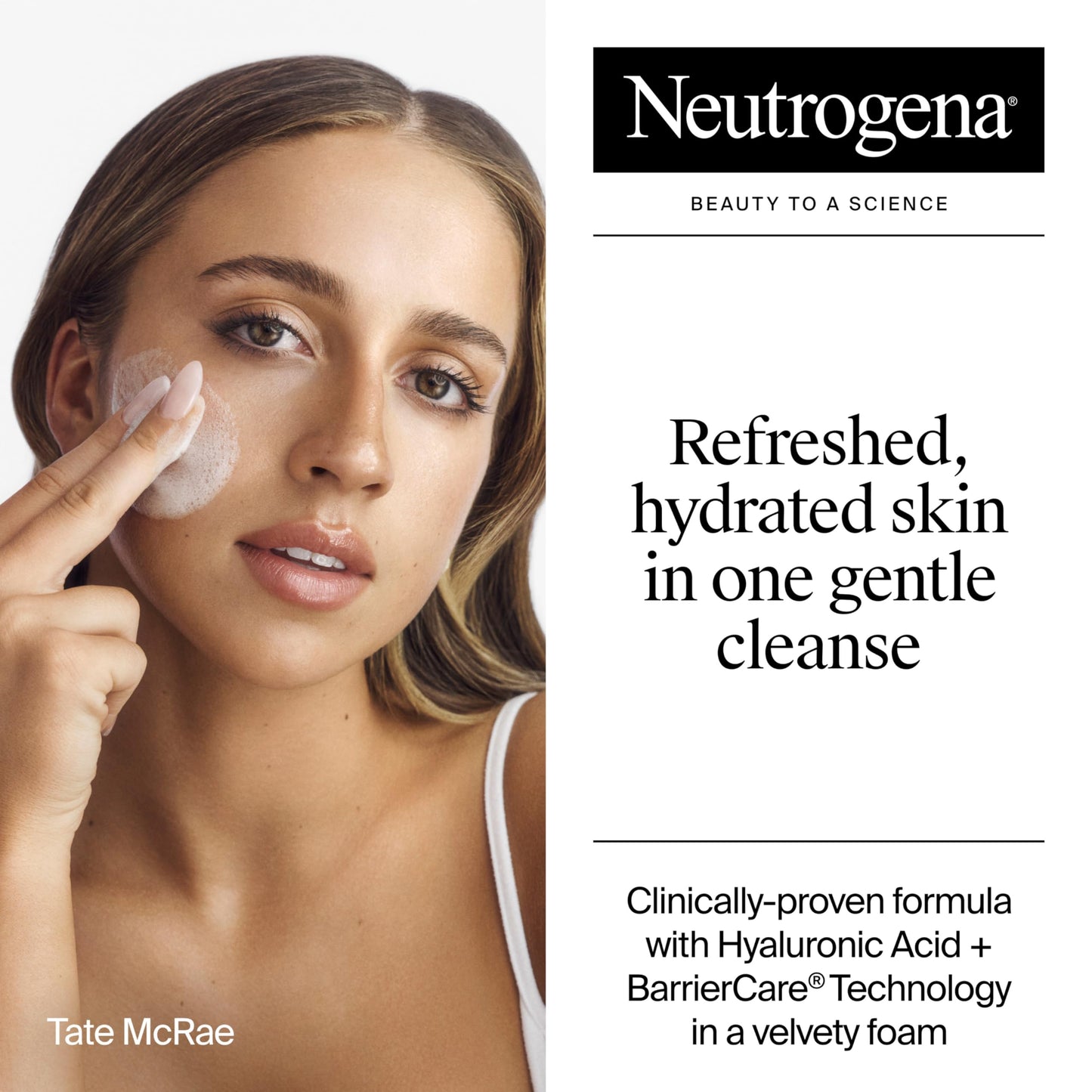 Neutrogena Hydro Boost Face Wash, Hydrating Facial Cleanser with Hyaluronic Acid, Daily Foaming Face Wash & Makeup Remover, Hypoallergenic, Alcohol Beauty & Personal Care Neutrogena