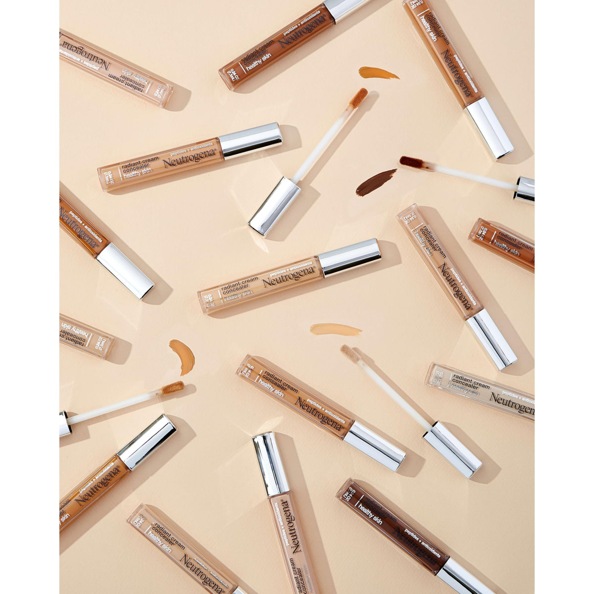 Neutrogena Healthy Skin Radiant Brightening Cream Concealer with Peptides & Vitamin E Antioxidant, Lightweight Perfecting Concealer, Non-Comedogenic Beauty & Personal Care Neutrogena