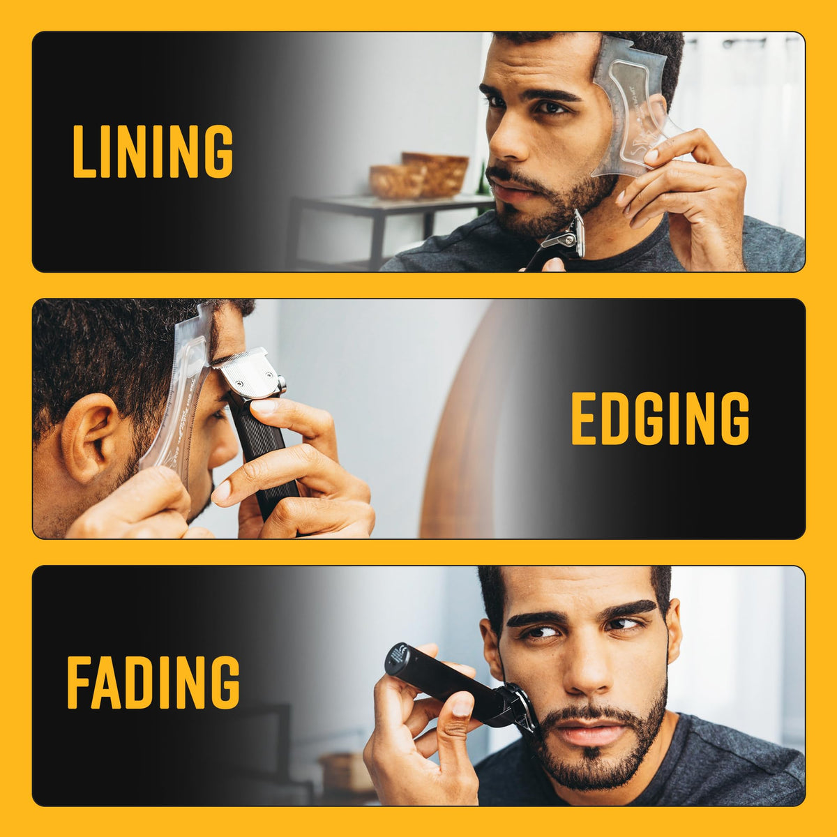 The Cut Buddy Trim Buddy, Cordless Beard & Hairline Trimmer with 4 Guards + Shaping Tool, Beginner-Friendly, Rechargeable, T-Blade Precision, As Seen