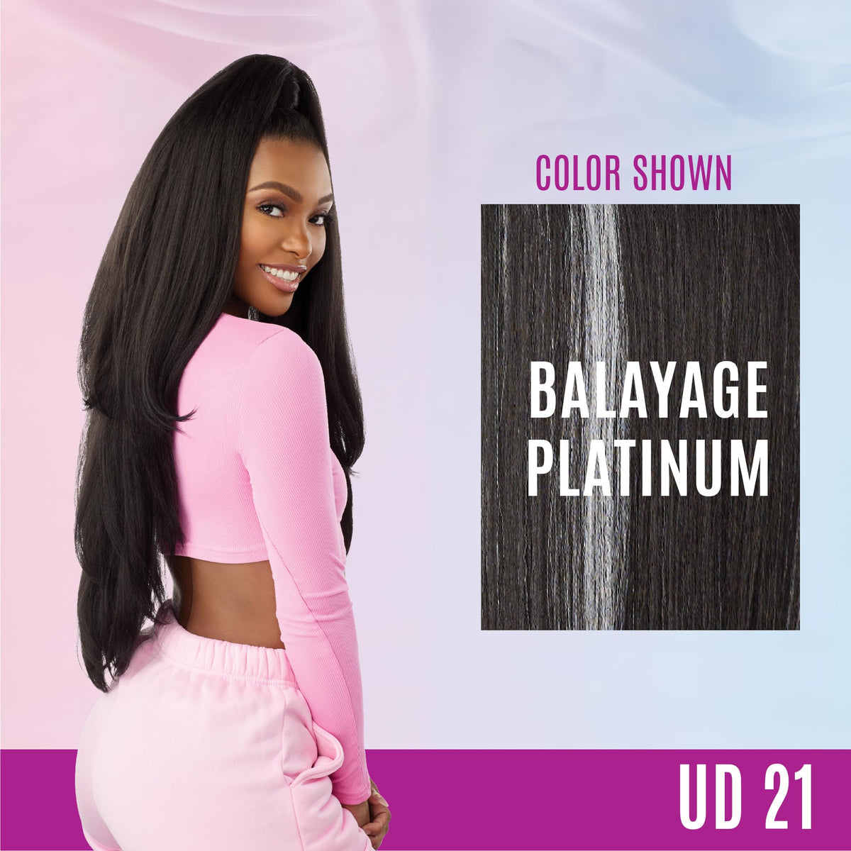 Sensationnel Instant Updown Halfwig Pony-Iud 21, BALAYAGEPLATINUM