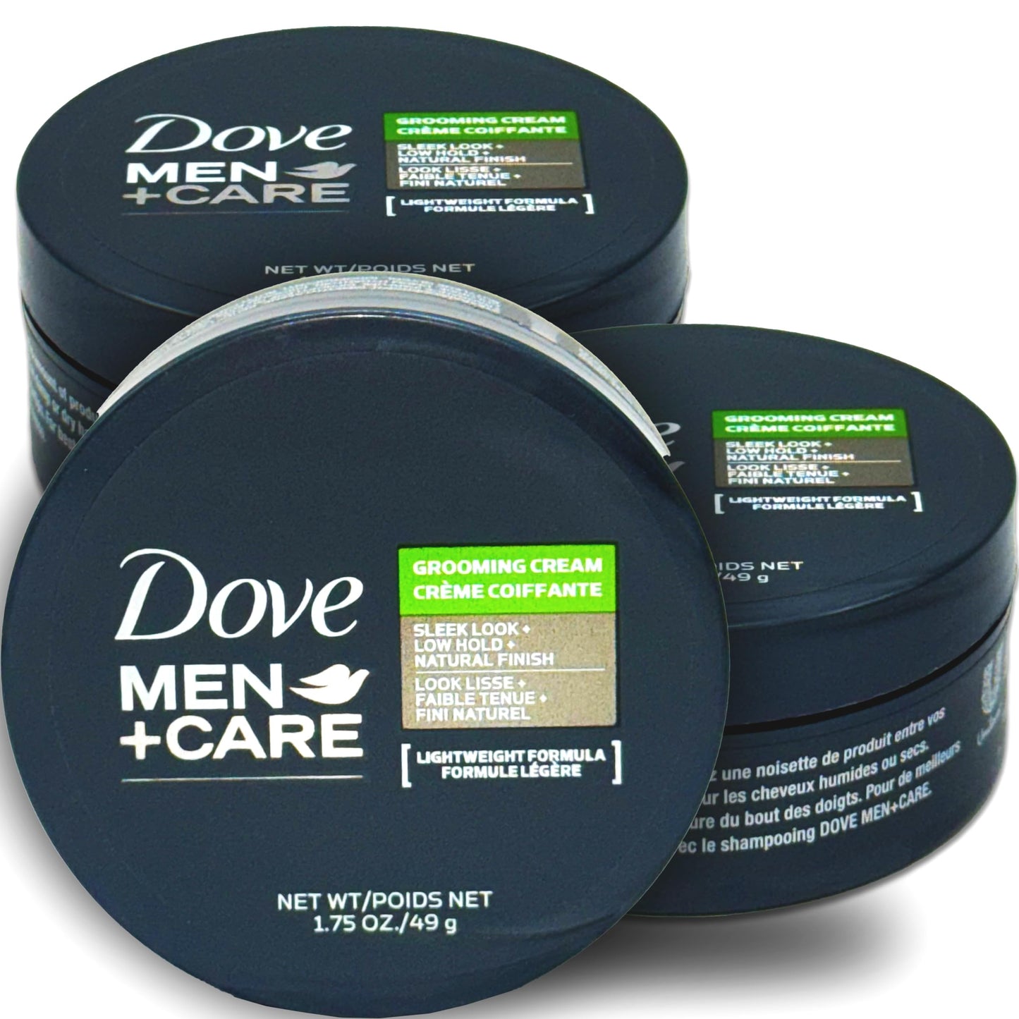 Dove Men+Care Grooming Cream, 3 Pack Hair Styling Cream for Men, Lightweight Formula, Defines and Conditions with Low Hold for Easy Styling Beauty & Personal Care Dove