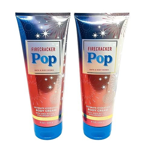 Bath & Body Works Ultimate Hydration Body Cream (Firecracker Pop), 8 Ounce (Pack of 2) Beauty & Personal Care Bath & Body Works