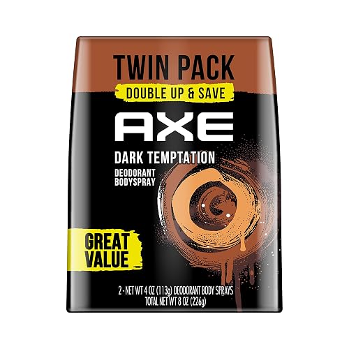 AXE Dual Action Body Spray Deodorant for Long Lasting Odor Protection Dark Temptation Body Spray Deodorant for Men Formulated Without Aluminum 4. 0 Beauty & Personal Care AXE