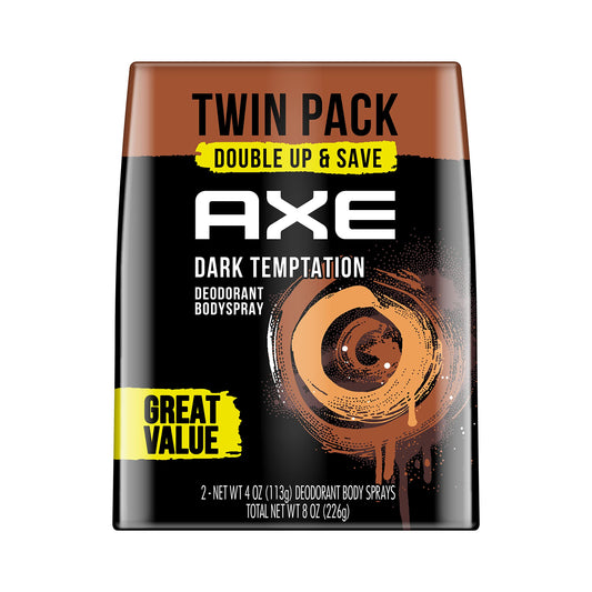 AXE Dual Action Body Spray Deodorant for Long Lasting Odor Protection Dark Temptation Body Spray Deodorant for Men Formulated Without Aluminum 4. 0 Beauty & Personal Care AXE