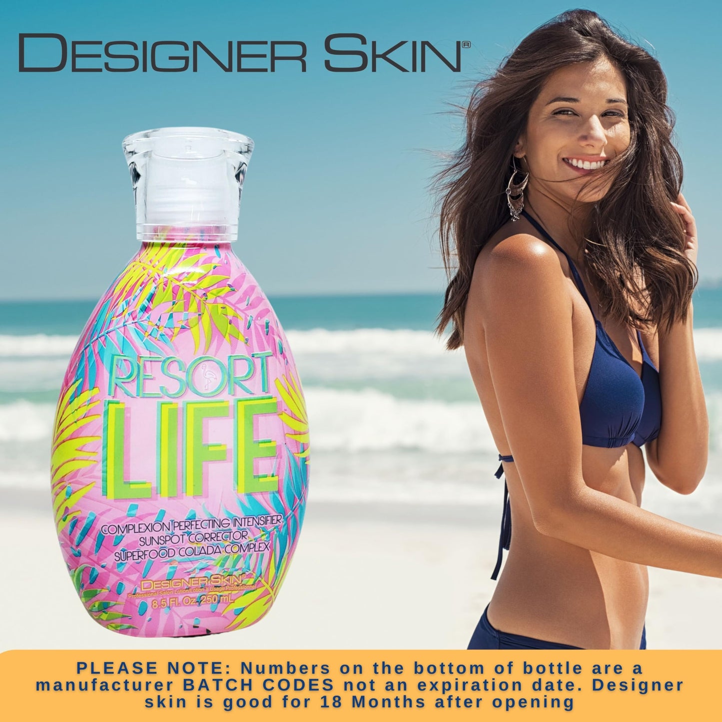 Australian Gold Designer Skin Resort Life Intensifier Tanning Bed Lotion, Complexion Perfecting with Sunspot Corrector 8.5 fluid ounces, White Beauty & Personal Care Australian Gold