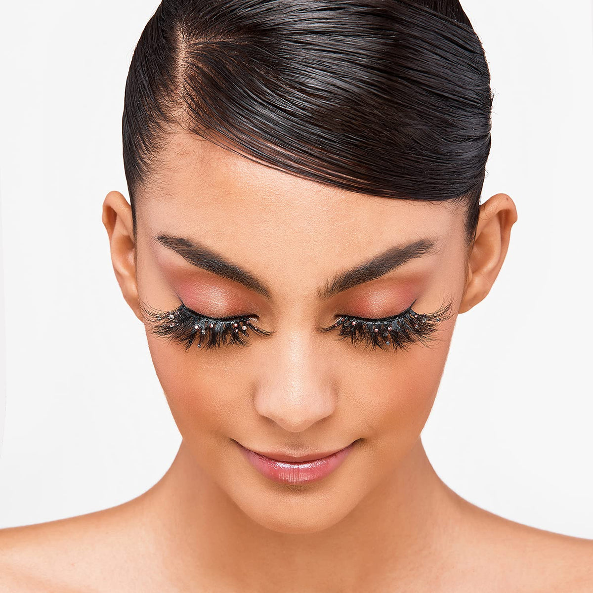Vluxe by iEnvy Lashes with Rhinestones Masterpiece Mink Lashes, Diamond False Eyelashes (Golden Phantom) Beauty & Personal Care i•ENVY