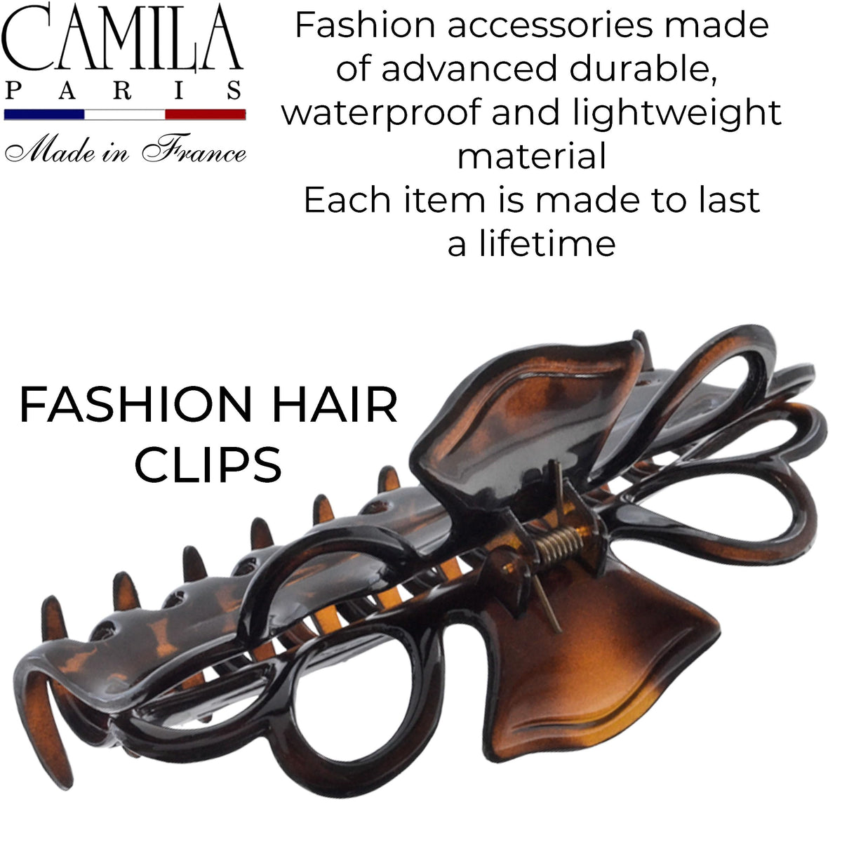 Camila Paris CP3744 French Hair Clips for Women, 5" Extra Large Claw Clip