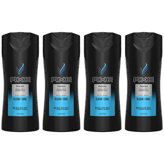 AXE Phoenix Body Wash for Men 16 Fl Oz (Pack of 4) (Packaging may vary) Beauty & Personal Care AXE