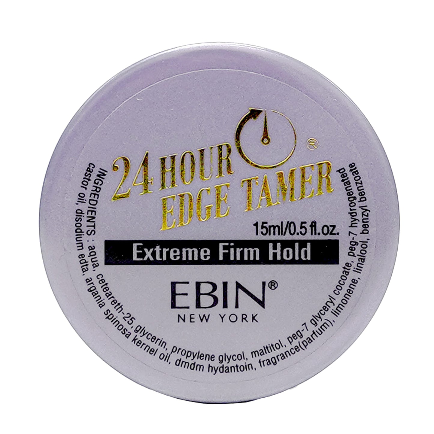 EBIN NEW YORK 24 Hour Edge Tamer Extreme Firm Hold 0.5Fl Oz Strong Edge Control Gel, No Flaking, Sleek Smooth Finish, Long Lasting, Argan & Castor Oil Beauty & Personal Care EBIN NEW YORK