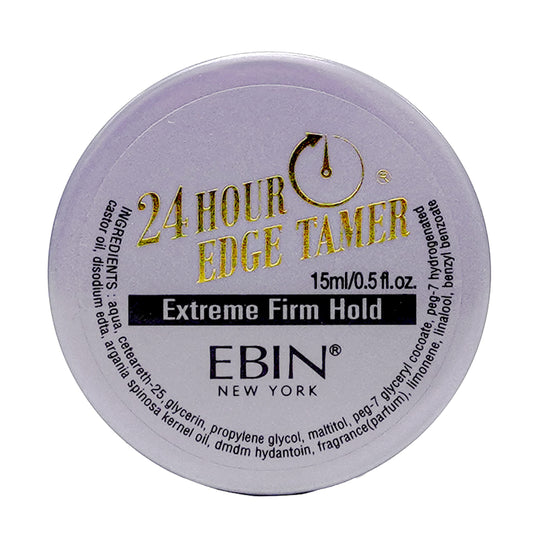 EBIN NEW YORK 24 Hour Edge Tamer Extreme Firm Hold 0.5Fl Oz Strong Edge Control Gel, No Flaking, Sleek Smooth Finish, Long Lasting, Argan & Castor Oil Beauty & Personal Care EBIN NEW YORK