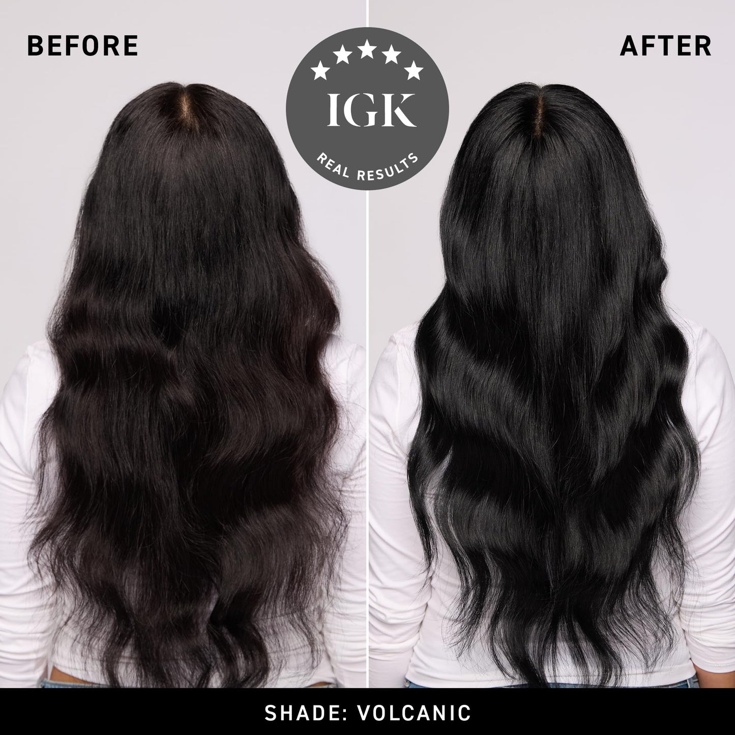 IGK Permanent Hair Dye Color Kit | 1NA Volcanic - Purest Black | 100% Gray Color Coverage + Strengthen + Shine | Ammonia Free Beauty & Personal Care IGK