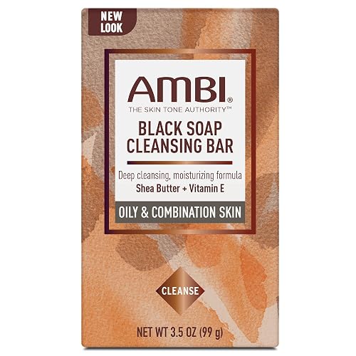 Ambi Skincare Black Soap with Shea Butter, 3.5 Oz (Pack of 6) Beauty & Personal Care Ambi