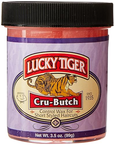 Lucky Tiger Cru-Butch Control Wax (3.5 oz) - Premium Hair Styling Wax for Crew Cuts, Buzz Cuts & Short Hairstyles - Strong Hold, Matte Finish Beauty & Personal Care Lucky Tiger