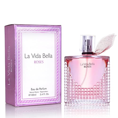 La Vida Bella Roses for Women Eau De Parfum - Floral Amber Fragrance that Combines Top Notes of Raspberry, Pink Pepper & Bergamot - Sugary Rush Beauty & Personal Care URBAN COLLECTION
