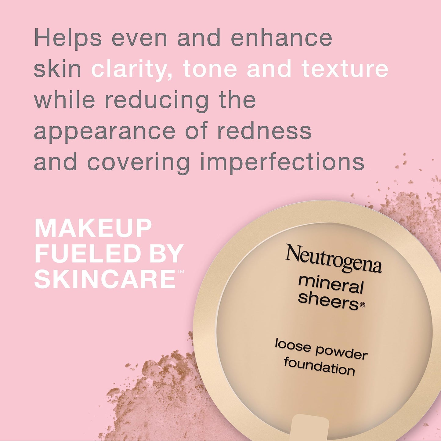 Neutrogena Mineral Sheers Lightweight Loose Powder Makeup Foundation with Vitamins A, C, & E, Sheer to Medium Buildable Coverage, Skin Tone Enhancer Beauty & Personal Care Neutrogena