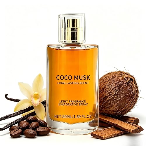 GAOSHUOC Men's Coco Musk Perfume, Warm Scent with Natural Cocoa, Sandalwood & Vanilla, Long Lasting Pheromone Perfume for Work, Parties & Dates Beauty & Personal Care GAOSHUOC
