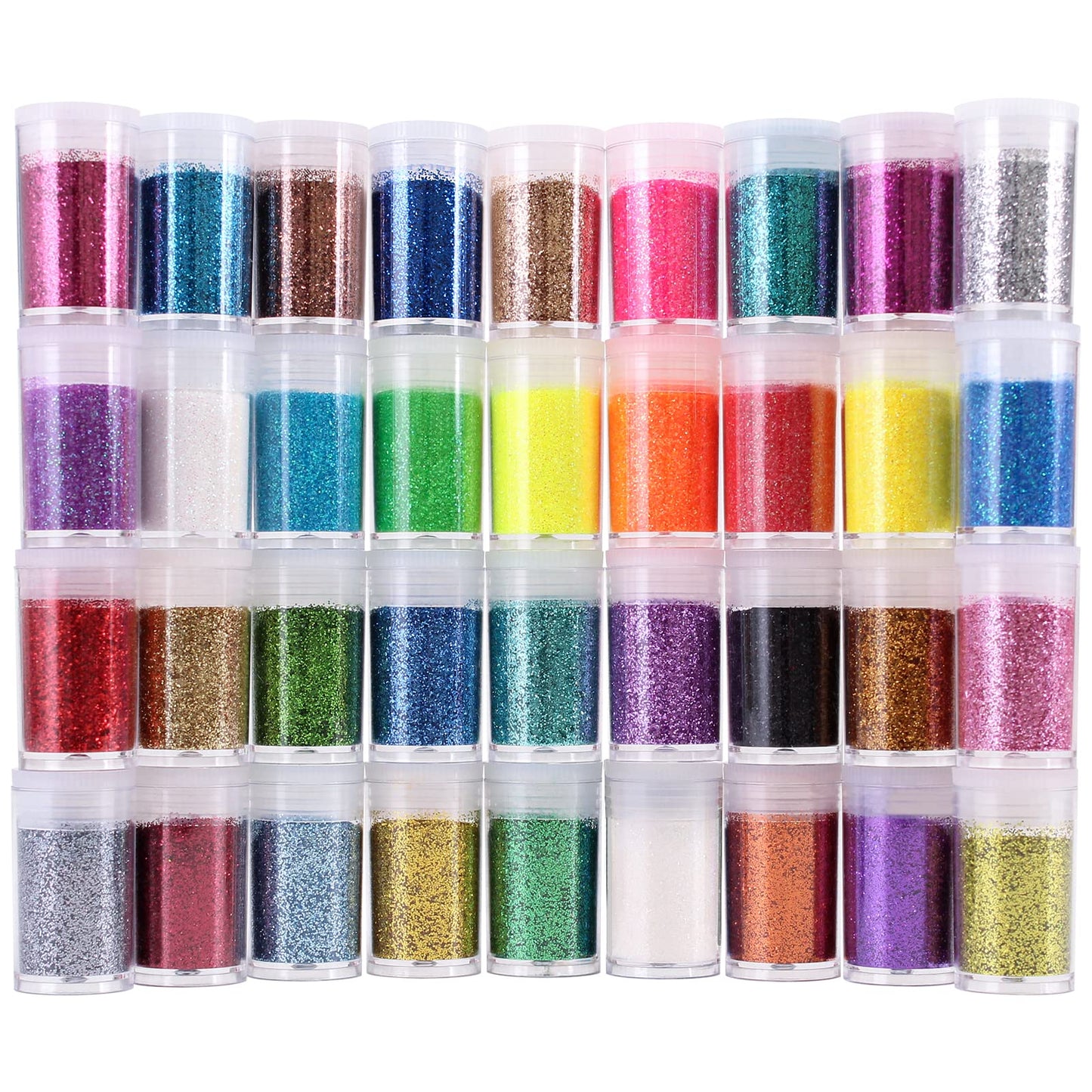 36 Colors Set, Fine Glitter for Resin, Arts and Craft Supplies Glitter, Cosmetic for Body Nail Face Hair Eyeshadow Lip Gloss Makeup, Festival Beauty & Personal Care LICOOL GLITTER