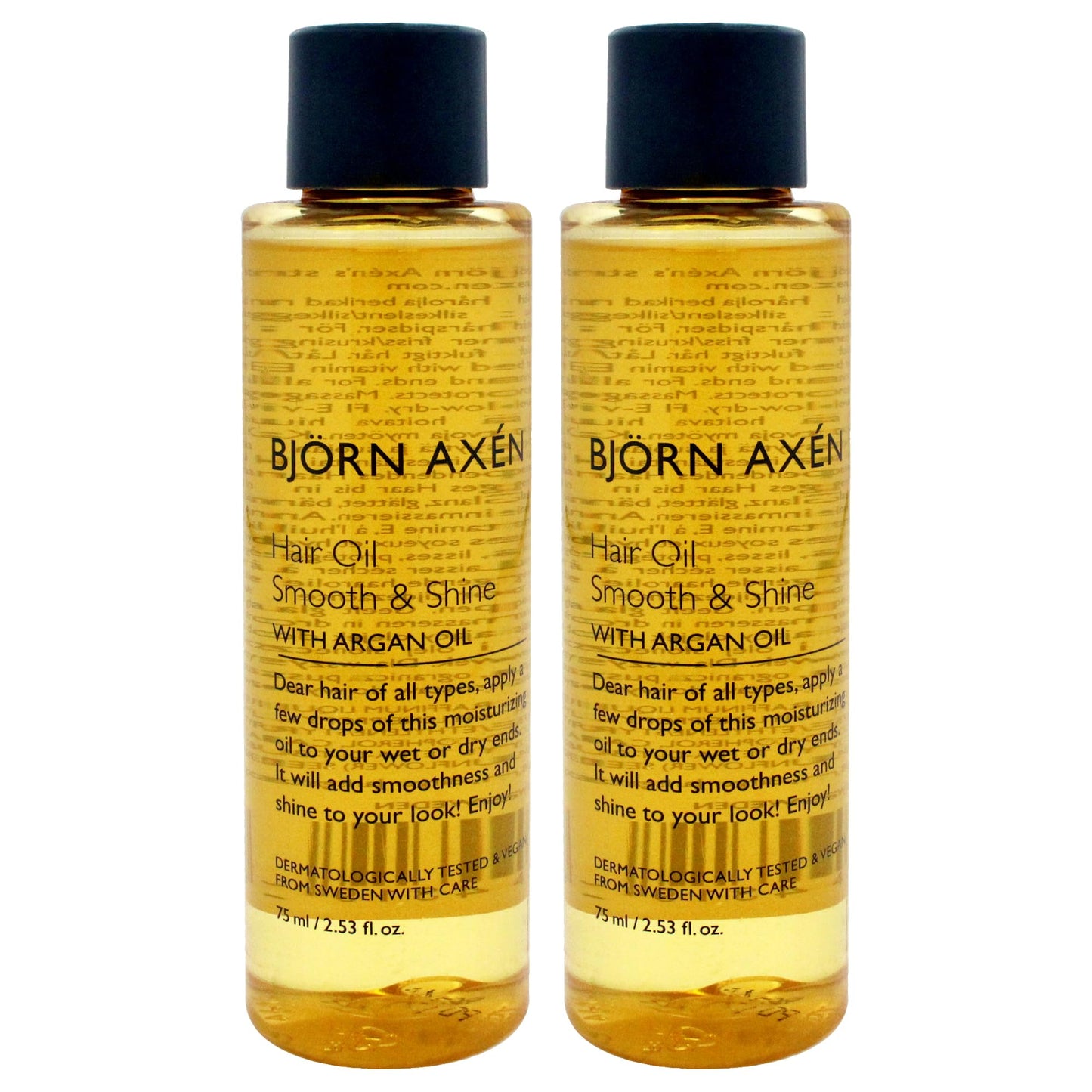Hair Oil Smooth and Shine - Argan Oil by Bjorn Axen for Unisex - 2.53 oz Oil - Pack of 2 Beauty & Personal Care Bjorn Axen