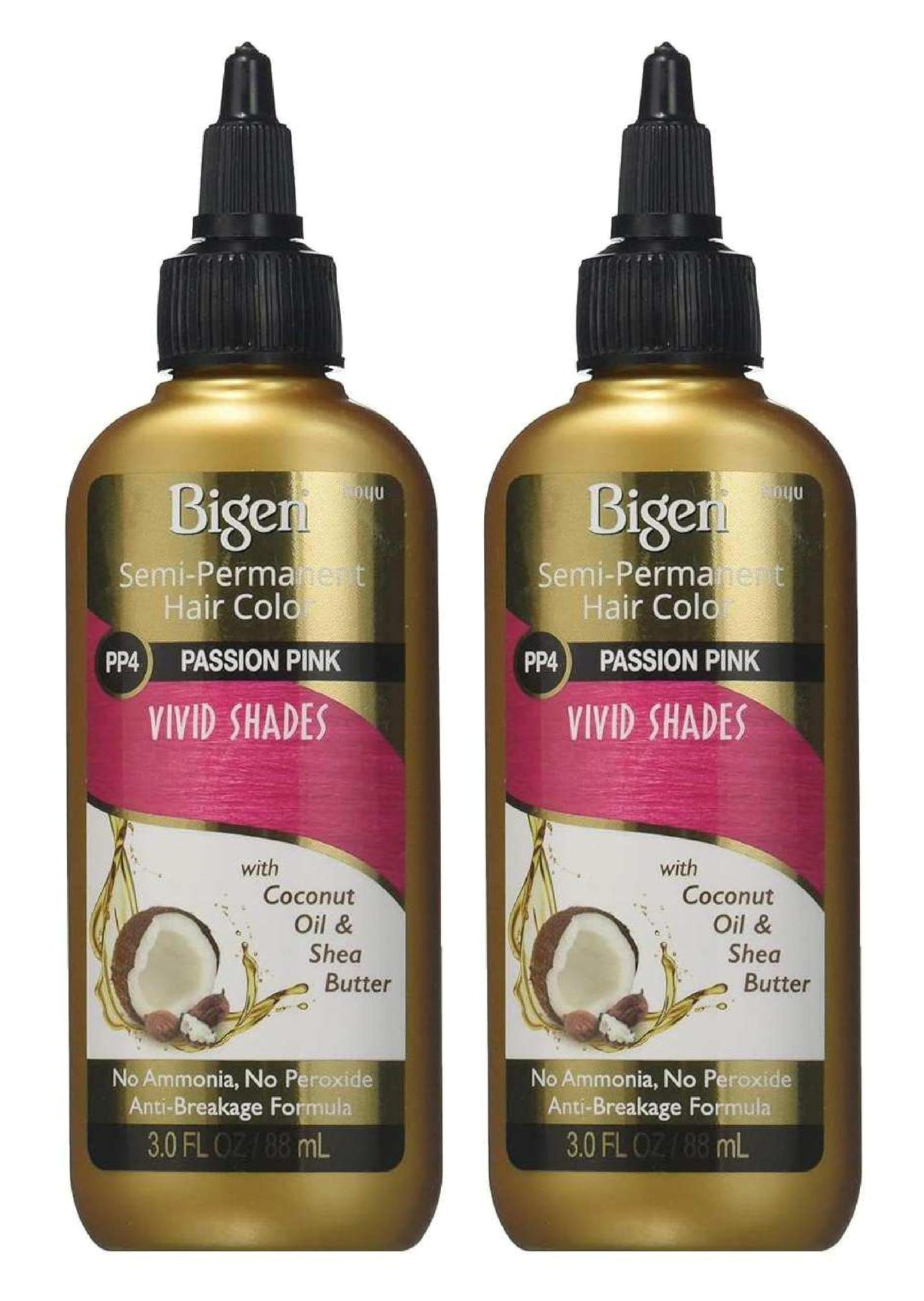 Bigen Semi-Permanent Haircolor #Pp4 Passion Pink 3 Ounce (88ml) (2 Pack) Beauty & Personal Care Bigen
