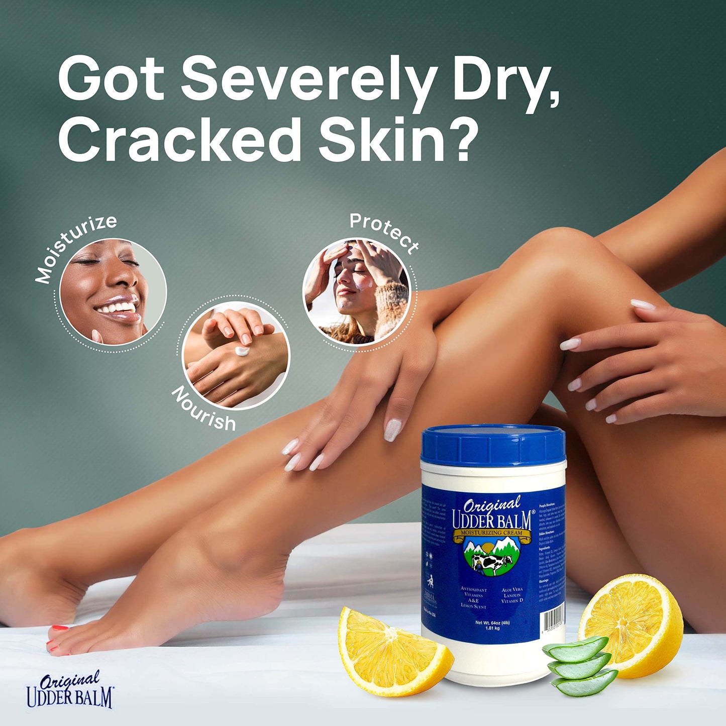Original Udder Balm Refill Tub - Made in USA - Extra Thick Udder Cream & Hand Balm for Dry Skin, Cracked Heels, Rough Hands - Deep Moisture Heel Cream Beauty & Personal Care Original Udder Balm