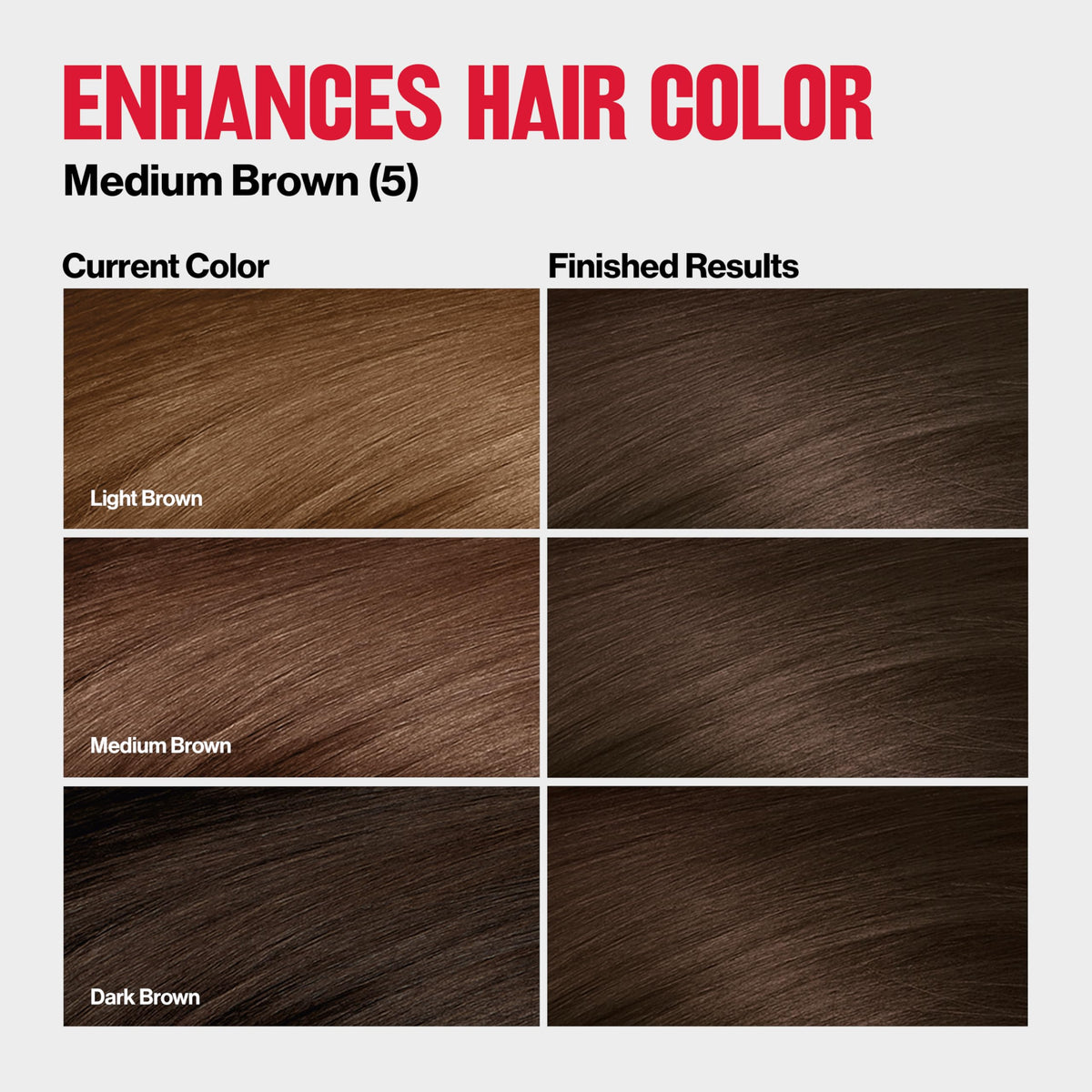 Revlon ColorSilk Tone + Gloss + Care Demi Permanent Hair Color, Dye Kit with Leave-In Scalp and Haircare Serum, 2x Shinier, 4x Stronger, 5 Medium Beauty & Personal Care REVLON