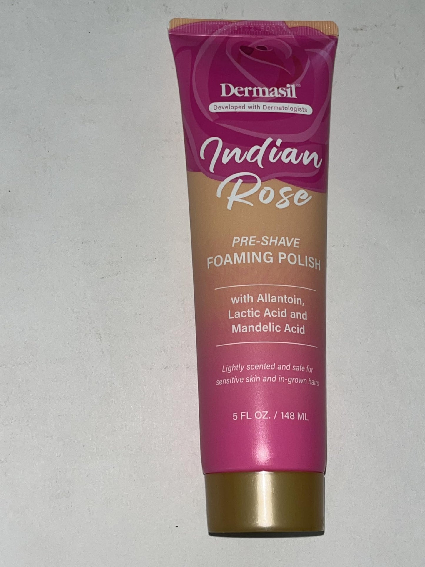 Dermasil Indian Rose Pre-Shave Foaming Polish with Allantoin, Lactic Acid and Mandelic Acid, 5 Fl Oz Beauty and Personal Care Dermasil