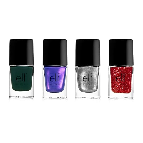 e.l.f. 4 Piece Nail Polish Set, Trendy, 0.609 Ounce Beauty & Personal Care e.l.f.