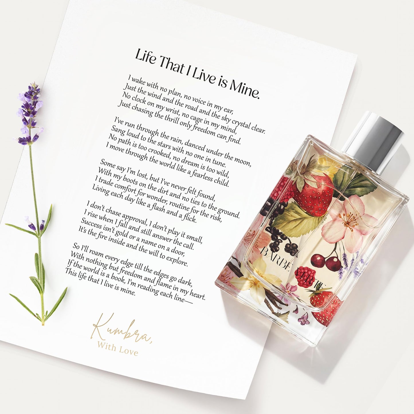Kumbra With Love Barbe Verte Eau de Parfum 100ML - Aromatic Fougere Perfume for Men - Long-Lasting Scent with Blackberry, Pepper, Lavender, Patchouli Beauty & Personal Care Kumbra With Love