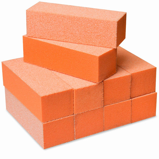 Maccibelle Durable Nail Buffer Sanding Block 60/100 Grit Orange Buffer for Buffing File Acrylic Polygel Artificial Dip System Fingernails, Pedicure Beauty & Personal Care Maccibelle