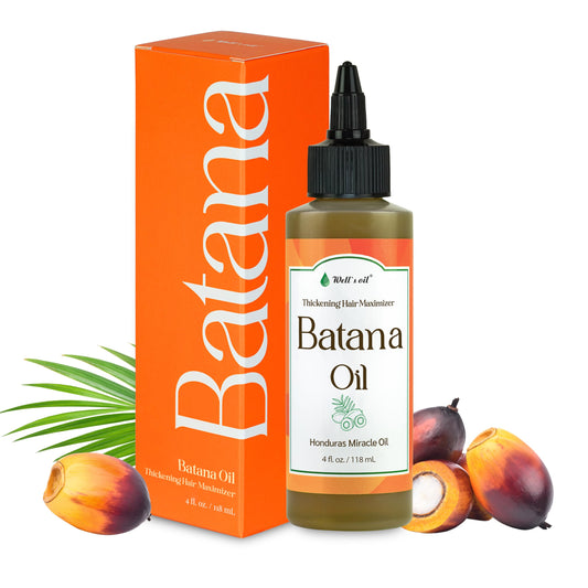 Well's Oil Batana Oil | 4 fl. oz. | 100% Natural Organic Raw Batana from Honduras | Dr. Sebi Approved | Strengthens, Hydrates & Nourishes | For All Beauty & Personal Care Well's Oil