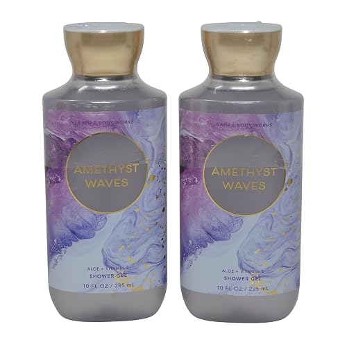 Bath & Body Works Shower Gel Gift Set 10oz Each Pack of 2 (Amethyst Waves) Beauty & Personal Care Bath & Body Works