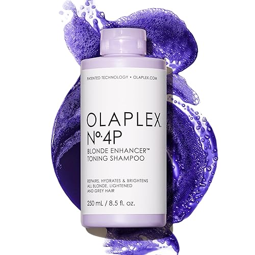 Olaplex Nº.4P Blonde Enhancer Purple Toning Shampoo: Neutralizes Brassiness & Strengthen | Repairs Damages & Hydrates Hair | For Coily, Curly Beauty & Personal Care Olaplex