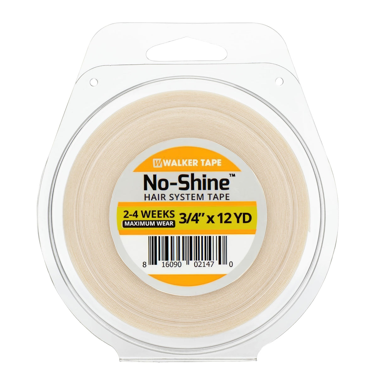 Walker Tape No-Shine Hair System Tape Roll 3/4" x 12 Yards, Hypoallergenic Double Sided Wig Tape for Lace Systems, Toupees, and Tape in Hair