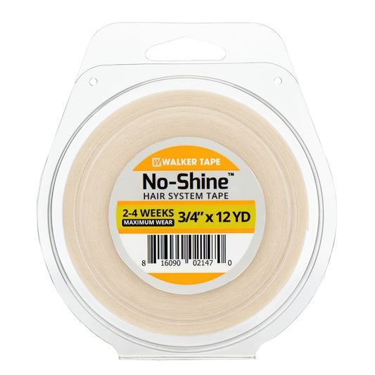 Walker Tape No-Shine Hair System Tape Roll 3/4" x 12 Yards, Hypoallergenic Double Sided Wig Tape for Lace Systems, Toupees, and Tape in Hair