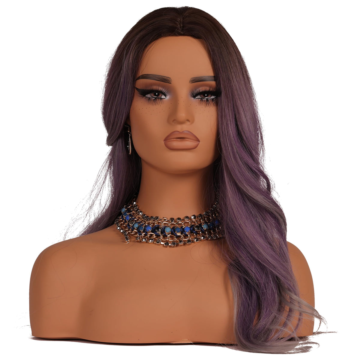 L7 MANNEQUIN European American Femlae Model Head Display Props Mannequin Head with Shoulders Bust (DC TH MAZI)